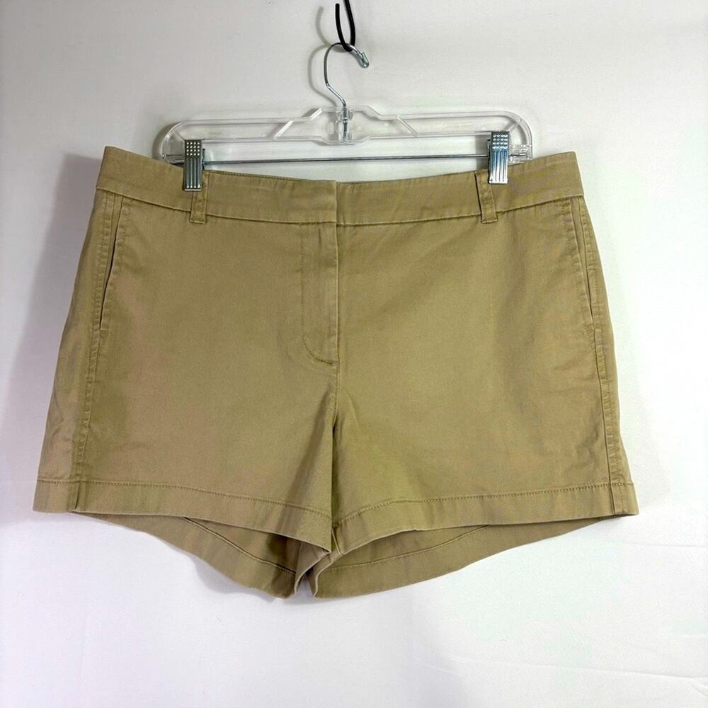 NWT J. Crew Women's Tan Bermuda Shorts Size 14 UU0907